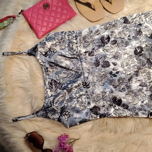 NWT Wild Fable Blue Floral mini dress - Picture 11 of 16